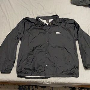 Obey Black Windbreaker Jacket